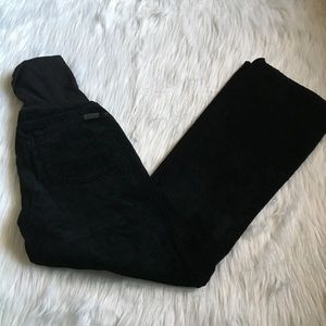 ✨7FAM A Pea in the Pod Black Velour Bootcut Pants